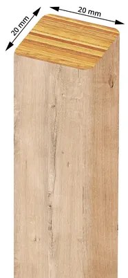 Stenová lamela Prírodný dub Halifax Slim S - 20x20mm