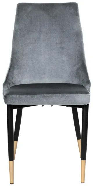Jedálenská stolička VERMONT zamatová, grafitová