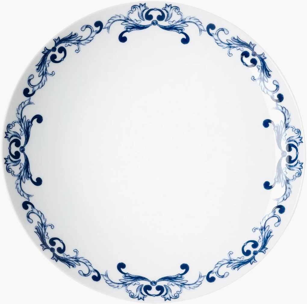 Porcelánové plytké taniere True Blue, 6 ks