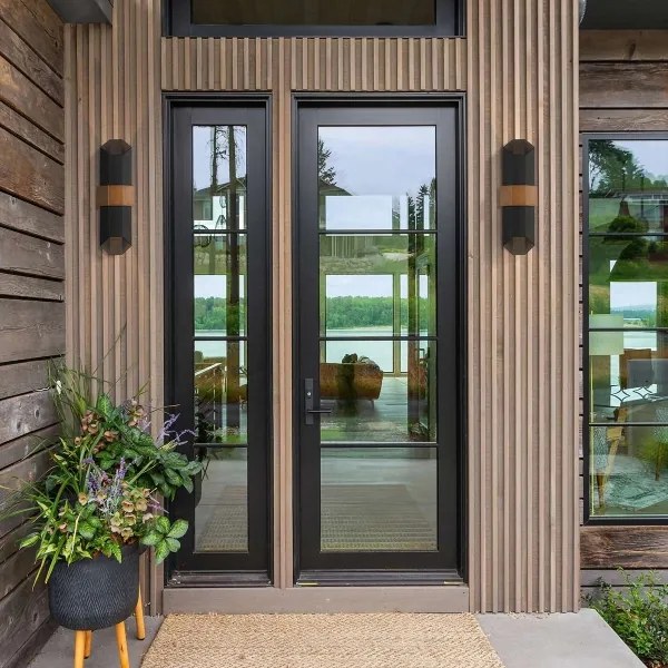 Quoizel QZ-CHASM-L-BKW - LED Vonkajšie svietidlo CHASM 2xLED/9,5W/230V IP44