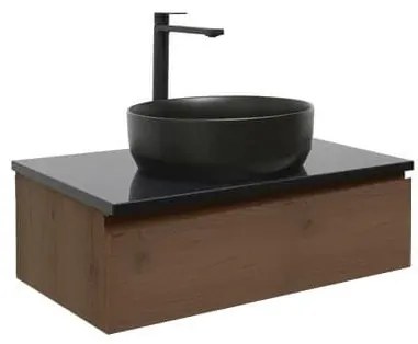 Kúpeľňová skrinka s umývadlom SAT B-Way 59x30x45 cm matný orech BWAY60NUTZUB, 1 ks