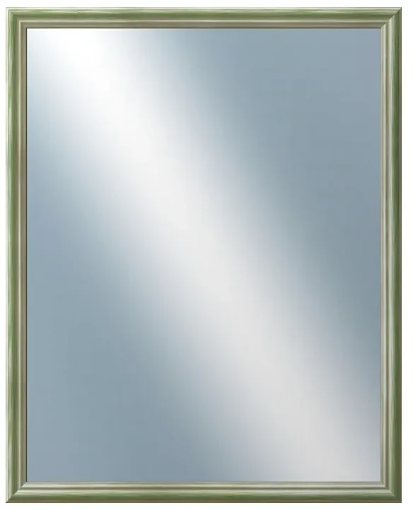 DANTIK - Zrkadlo v rámu, rozmer s rámom 40x50 cm z lišty Y-ka zelená linka (3126)