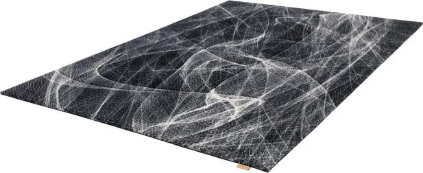 Koberec Agnella Opal Fractals čierny