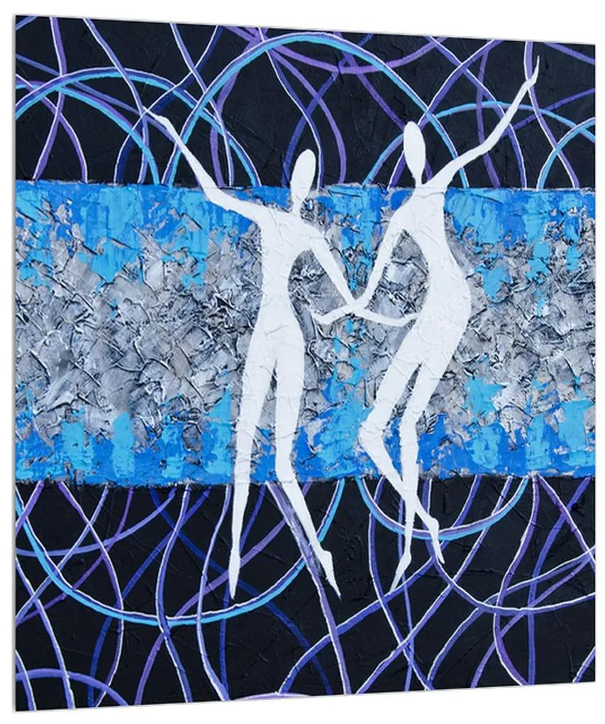 Moderný obraz tanečníkov (30x30 cm)