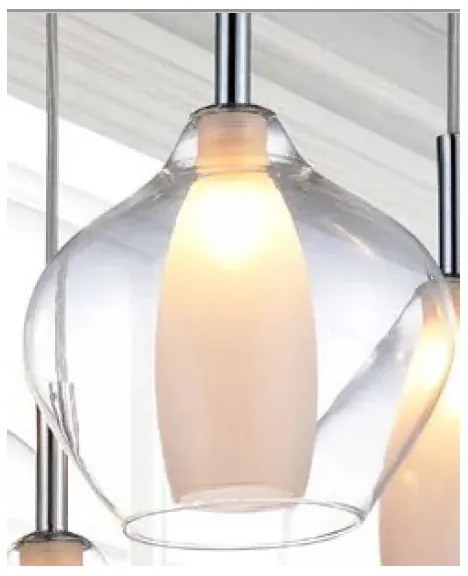 Azzardo AZ3074 - Luster na lanku AMBER 1xG9/40W/230V