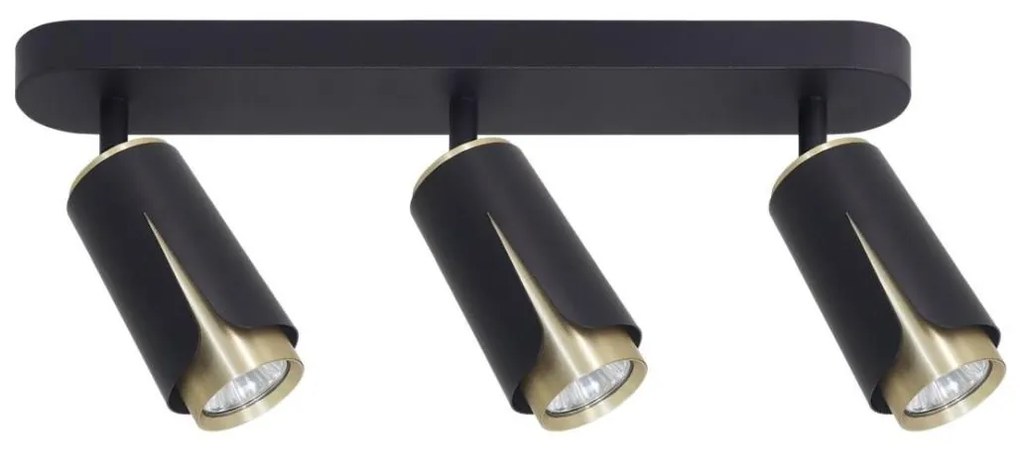 Bodové svietidlo FLOWER 3xGU10/8W/230V čierna