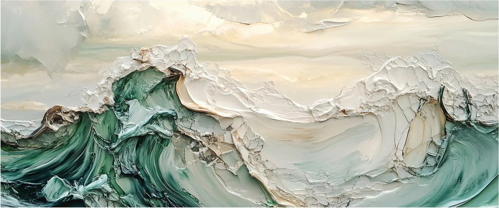 Obraz - 3D abstrakcie mora (120x50 cm)