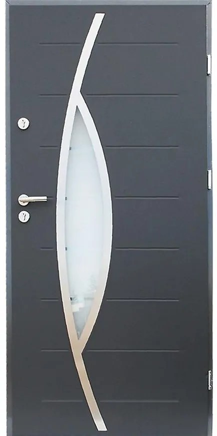 Dvere vchodové Leon 90P antracit