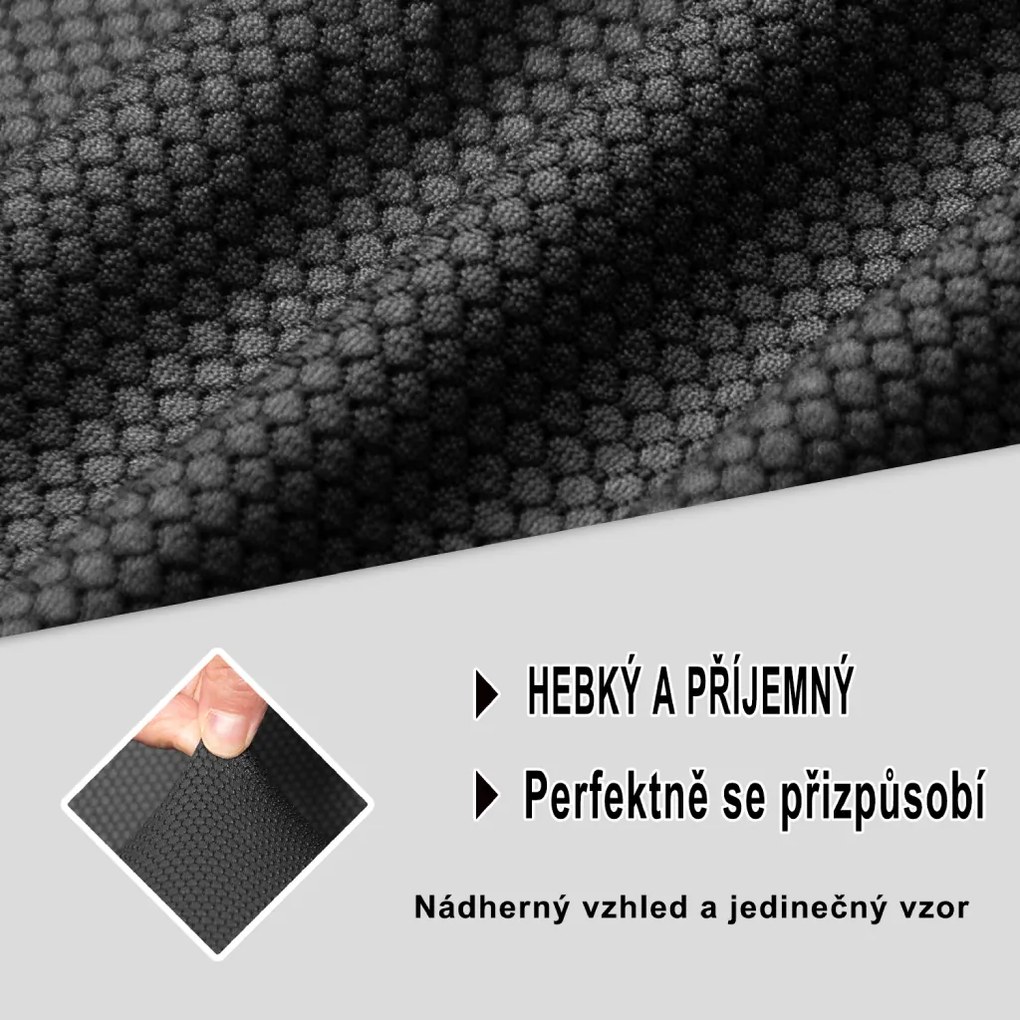 Ultra elastický poťah na trojmiestnu pohovku BestBerg / šedá