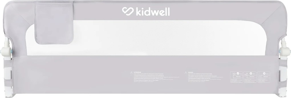 Detská zábrana na posteľ Kidwell CORI 150 cm, výška 50/65 cm