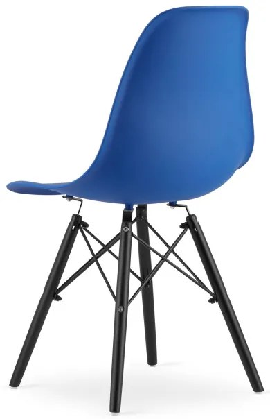 Set jedálenských stoličiek OSAKA modré (čierne nohy) 4ks