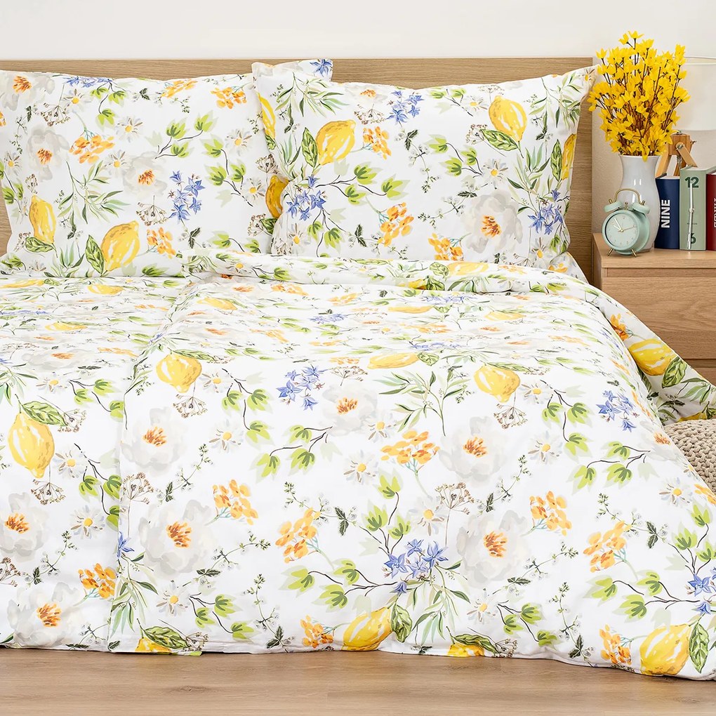 4Home Bavlnené obliečky Lemon Delight, 140 x 200 cm, 70 x 90 cm