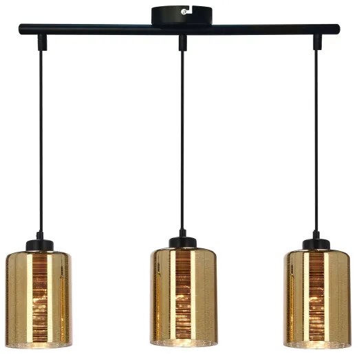 Luster na lanku COX 3xE27/60W/230V zlatá