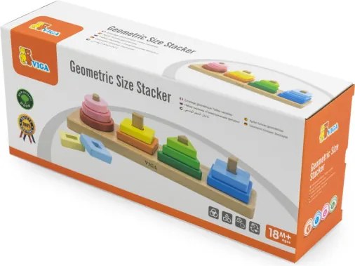 Kocky s triedičom tvarov Viga 44686 geometrické obrazce