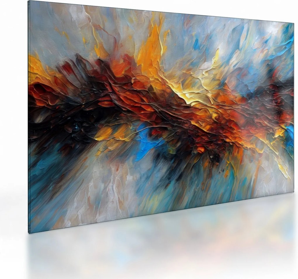 Sklenený obraz - Farebná textúra (70x50 cm)