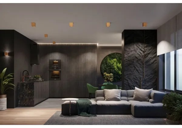 Sollux Sl.1183 - Nástenné bodové svietidlo QUAD 1xG9/8W/230V zlatá