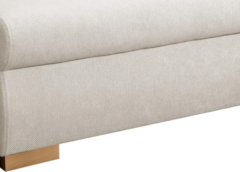 Rohová sedačka Helvetius, krémová látka