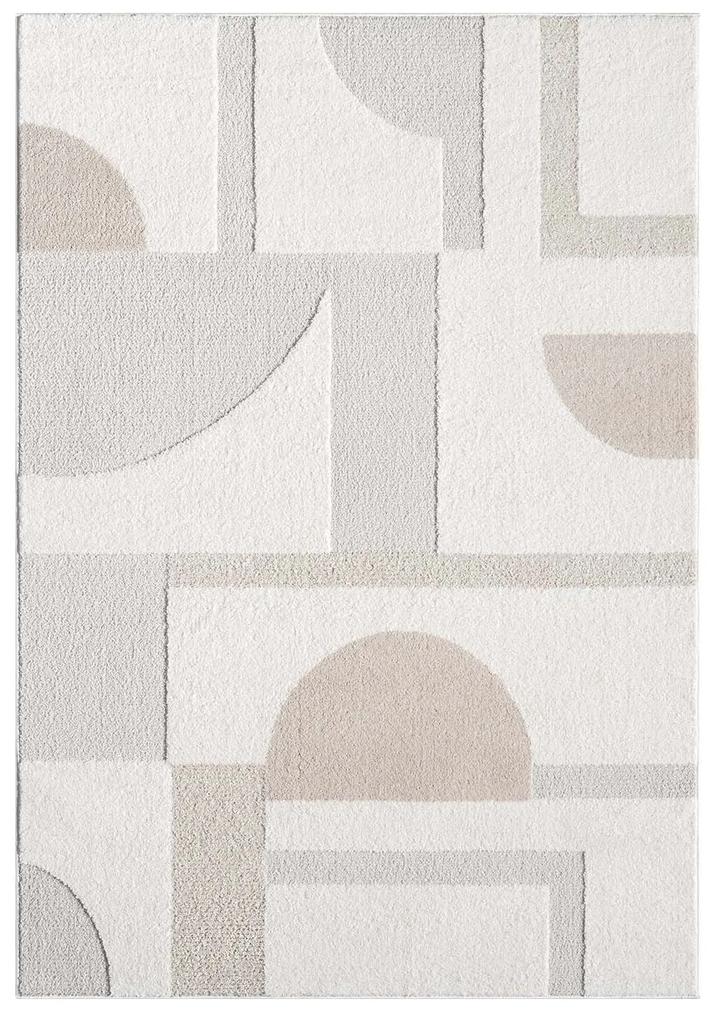 Dekorstudio Moderný koberec LOUNGE 9992 - krémový Rozmer koberca: 80x150cm