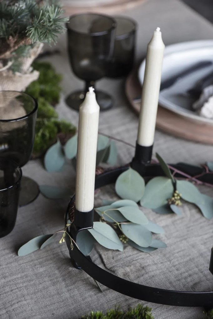IB Laursen Adventný kovový svietnik DINNER CANDLES