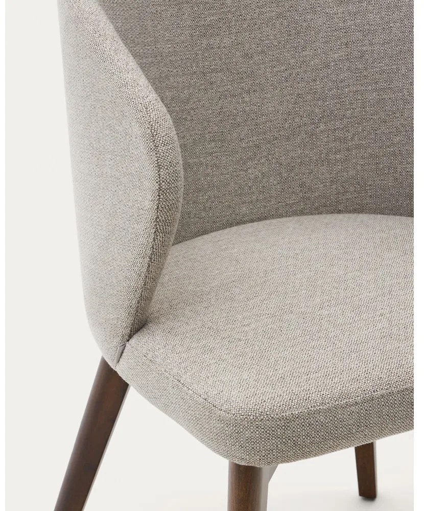 Béžové čalúnené jedálenské kreslo Darice – Kave Home