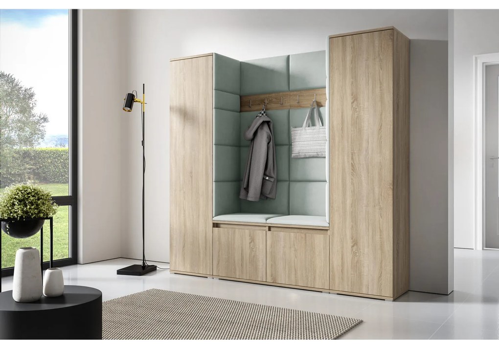 Predsieňová stena AMI 31 Bez zrkadla Dub sonoma Mätová