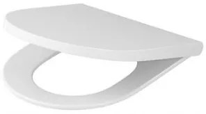 Cersanit Larga Oval, antibakteriálne Slim sedátko z duroplastu, biela, K98-0229