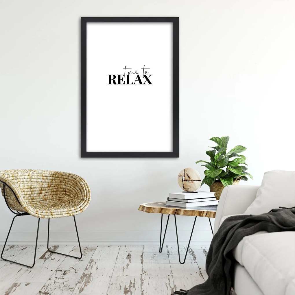 Gario Plagát Čas na oddych Farba rámu: Čierna, Rozmery: 40 x 60 cm