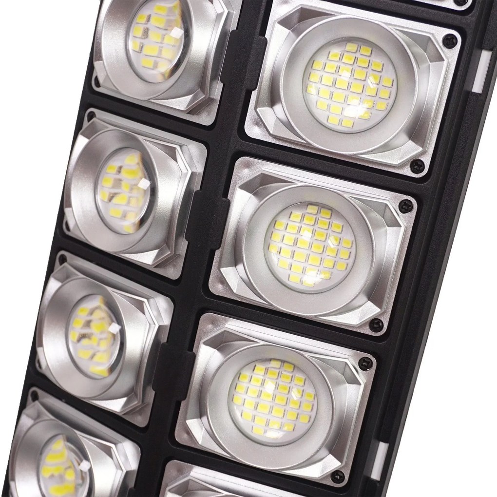 Toolight Toolight, záhradná LED solárna lampa so snímačom pohybu a diaľkovým ovládaním RSL017, čierna, OSW-10247