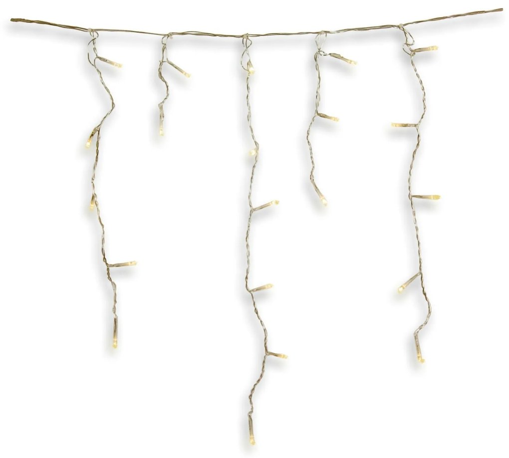 Vianočná LED reťaz dážď 5 m 200 diód | teplá biela