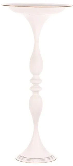 BONTEC Misa kovová - na stojane, 83 cm, aranžovacia, farba biela Farba: Biela