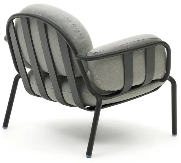 Sivé kovové záhradné kreslo Joncols – Kave Home