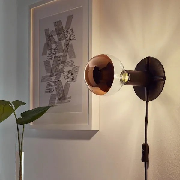 Diolamp LED Filament zrkadlová žiarovka A60 8W/230V/E27/2700K/900Lm/180°/DIM, medený vrchlík