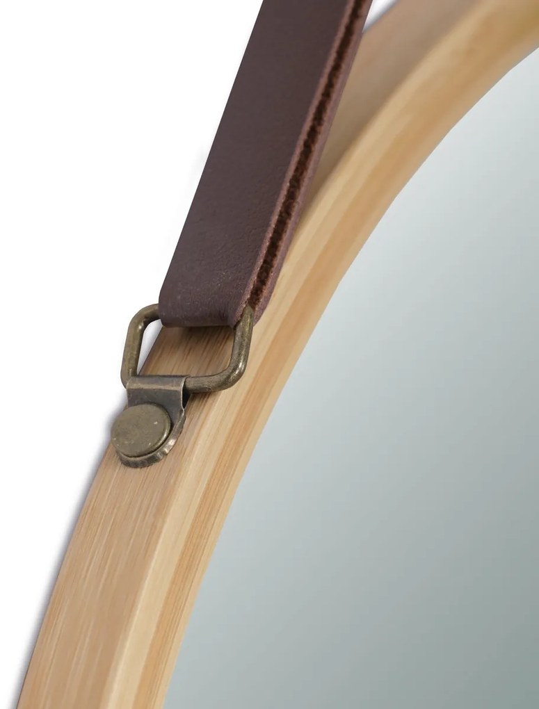 Nástenné zrkadlo B053 NAT, bambus