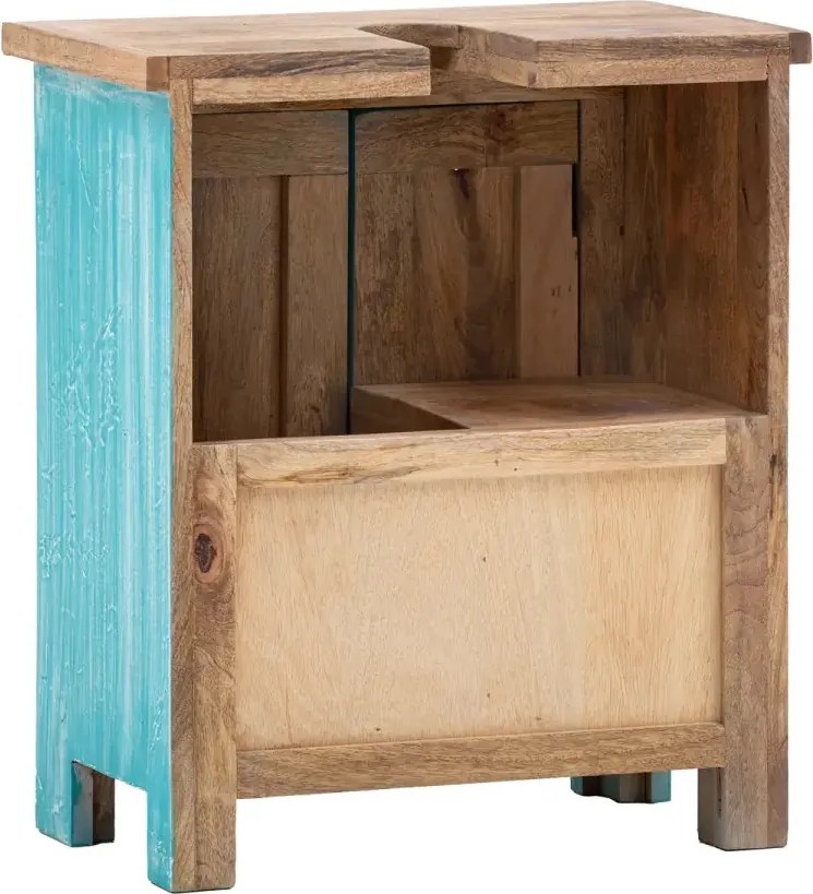 furniture-nabytek.cz - Masívna skrinka pod umývadlo Santa Cruz, Holz - Mango, modrá