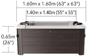 Marimex Kompozitný pevný vírivý bazén MSPA Tribeca (850 l)