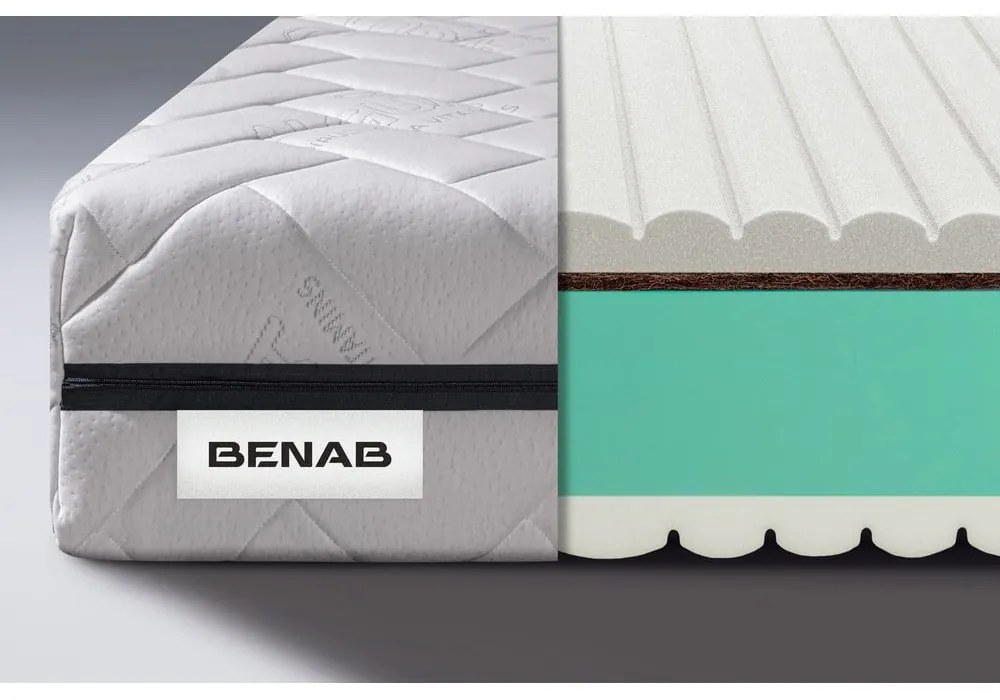 Stredne tvrdý/extra tvrdý penový obojstranný matrac 120x200 cm BuonaNotte HR BIO - BENAB