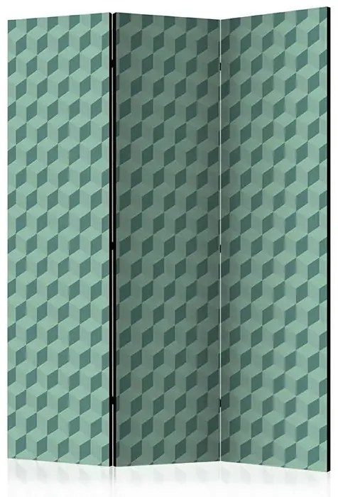 Paraván - Monochromatic cubes [Room Dividers] Veľkosť: 135x172, Verzia: Akustický
