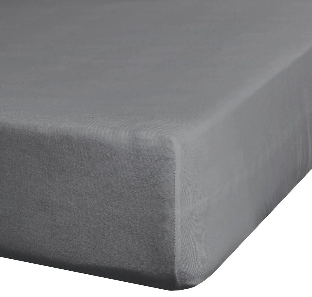 JERSEY PRESTIERADLO JERS4 180X200 CM, VÝŠKA 30 CM SIVÉ