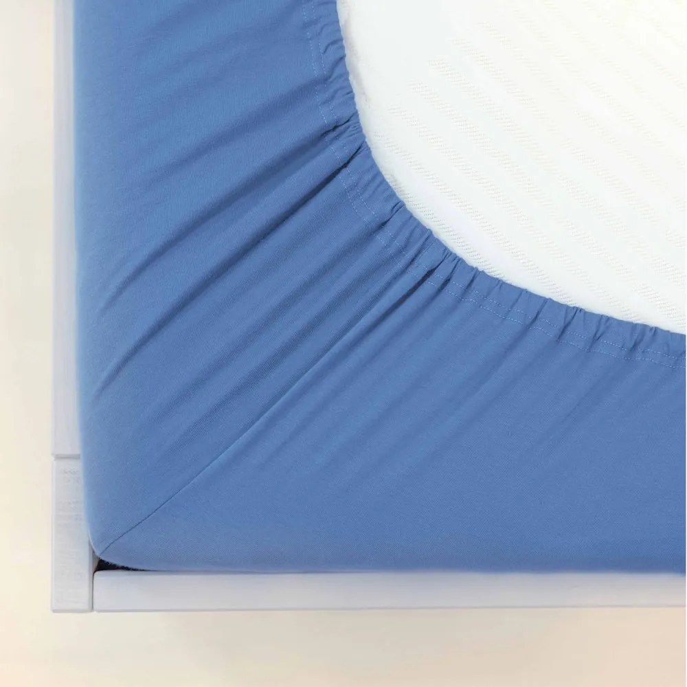 Polášek Jersey plachta s elastanom - Svetlozelená | 90 x 200 cm