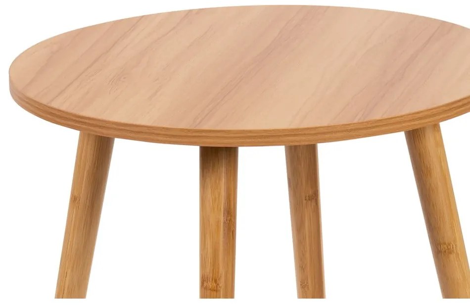 Okrúhle konferenčné stolíky v prírodnej farbe v súprave 2 ks ø 60 cm Luke – Bonami Essentials