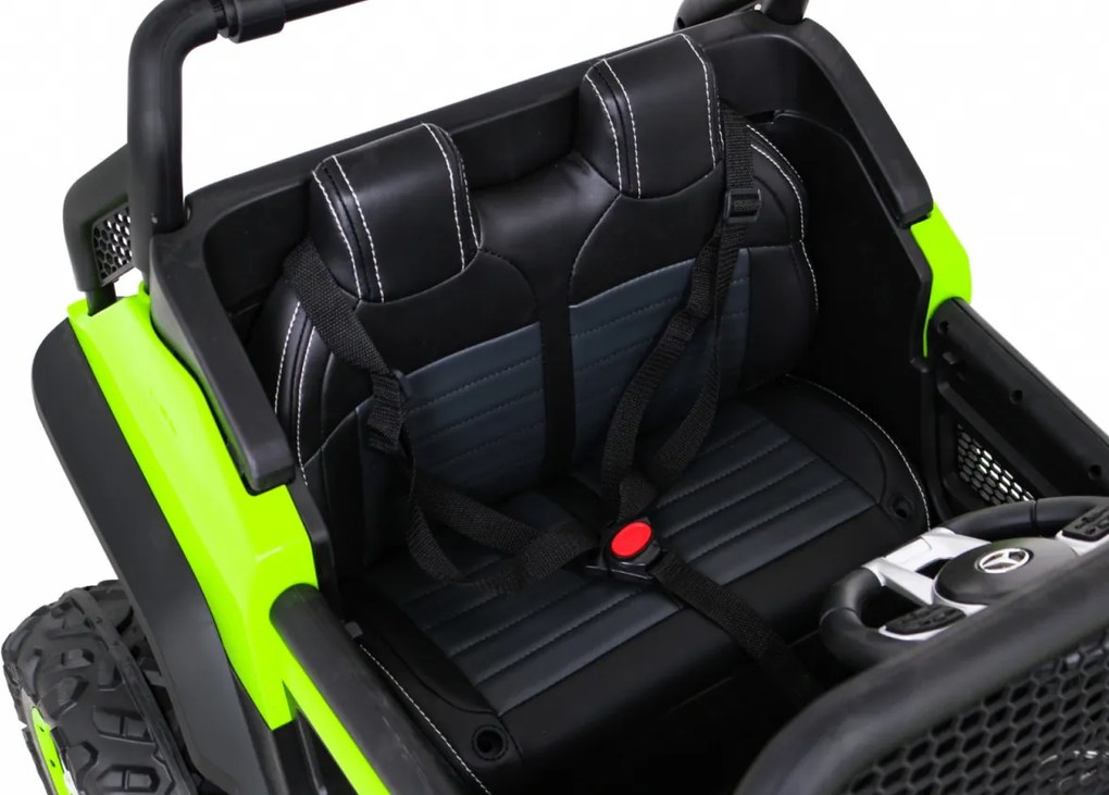 Ramiz Mercedes Benz Unimog pre deti Zelený + pohon 4x4