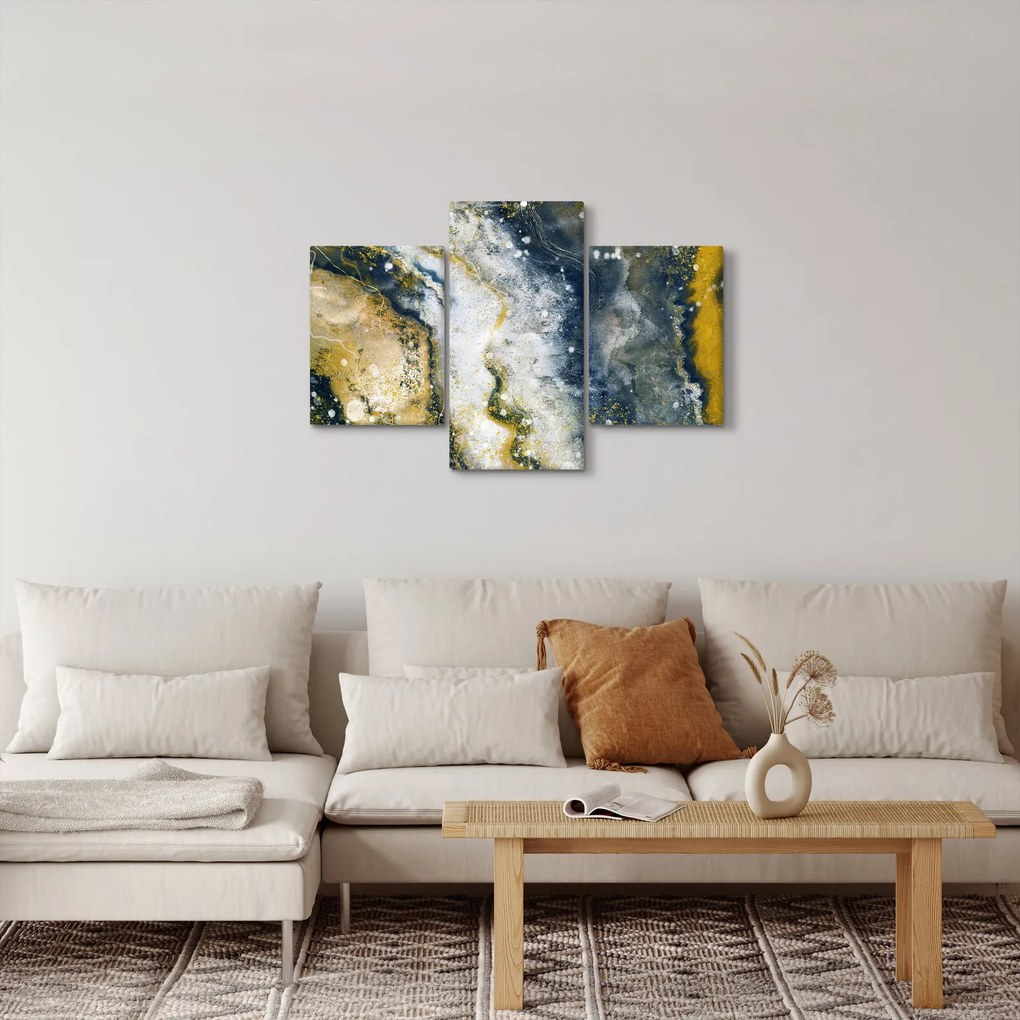 Obraz - Zlatá abstrakcia (90x60 cm)