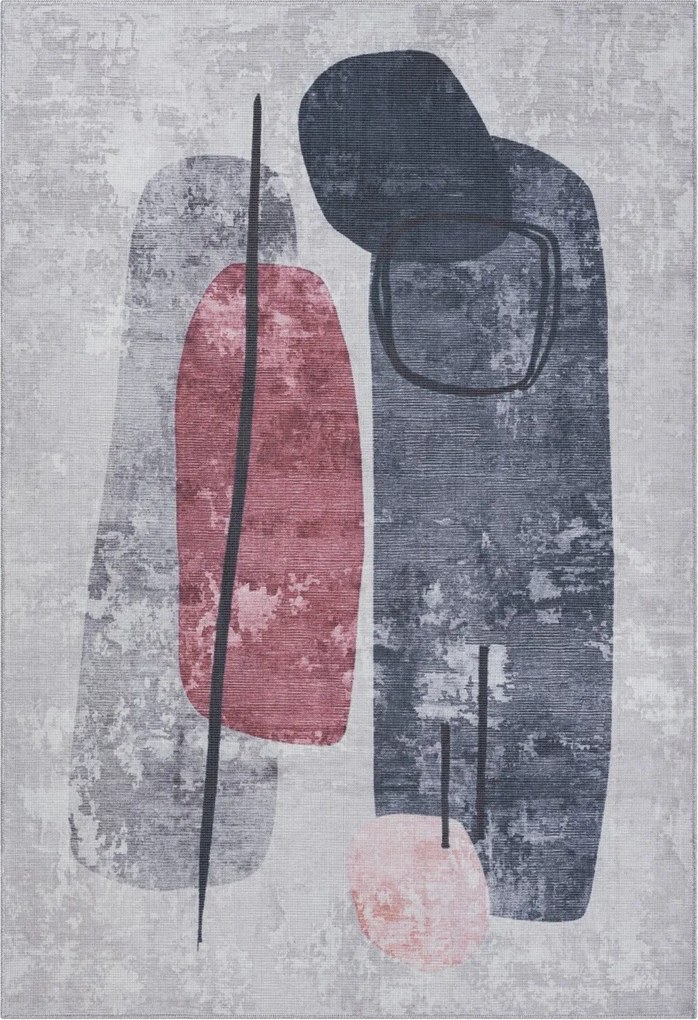 Kusový koberec Jordan CA30015 grau – na von aj na doma, 160x230, viacfarebná, chodba / predsieň, My Flair