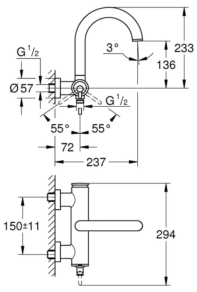 GROHE Atrio - Páková vaňová batéria, supersteel 32652DC3