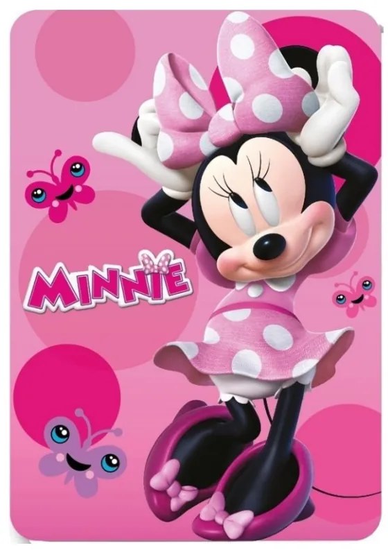 Deka fleecová Minnie Mouse 100x140 cm FARO