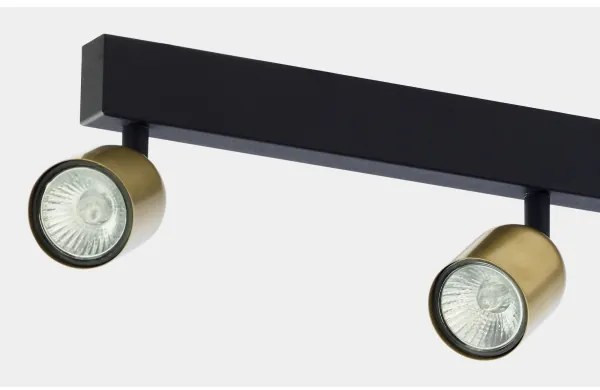 Bodové svietidlo TOP 4xGU10/10W/230V zlatá/čierna