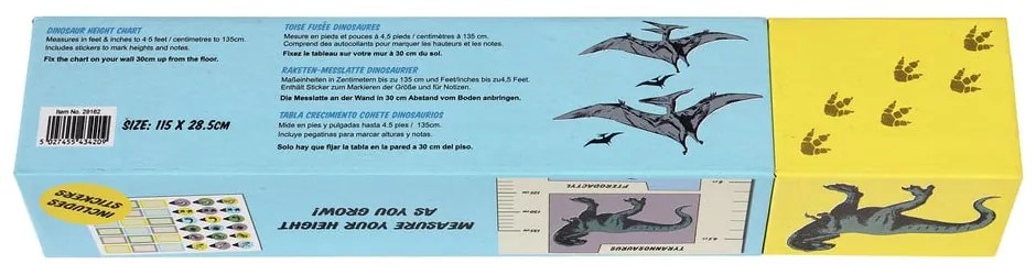 Detská samolepka – meter na dvere/na stenu 28x115 cm Prehistoric Land – Rex London