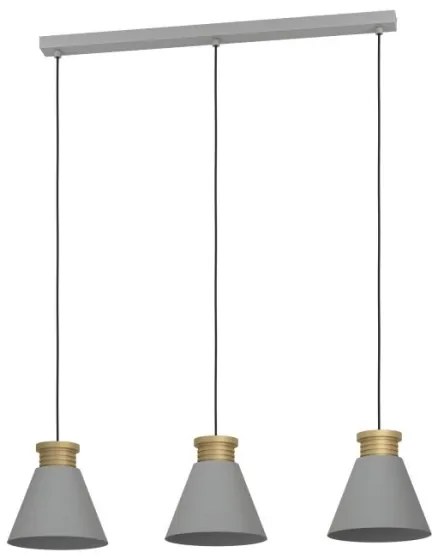 Eglo 43839 - Luster na lanku TWICKEN 3xE27/40W/230V