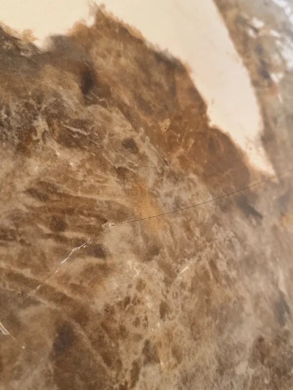 Oválny rozkladací jedálenský stôl Parthenia 160-200 cm prírodný kameň - II. Trieda