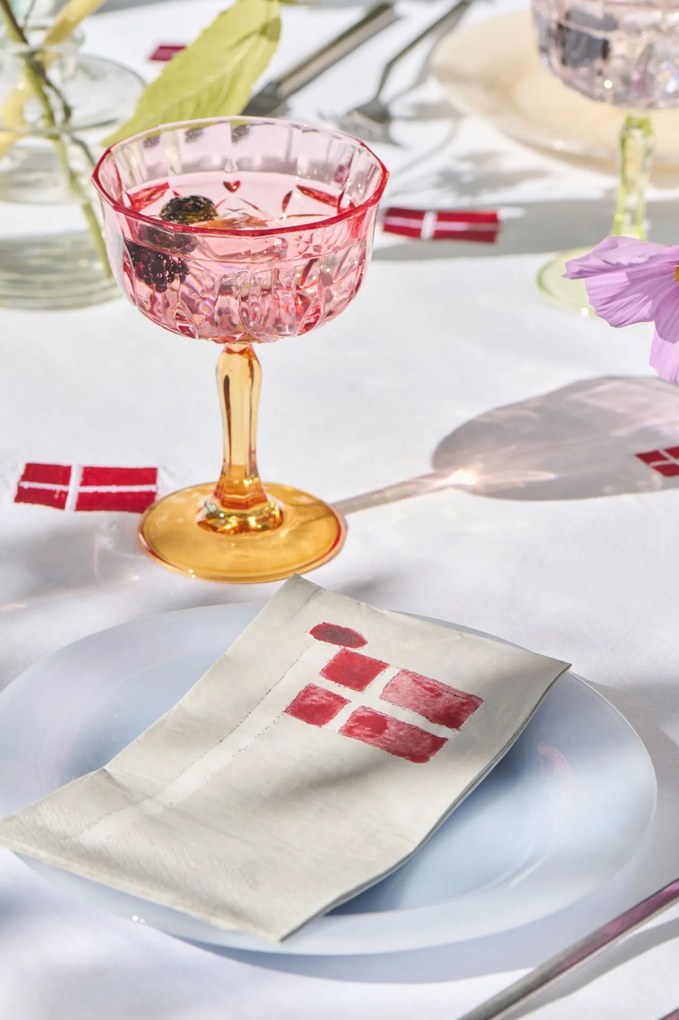 Ib Laursen Pohár na víno Multi Colours 165 ml rúžovo-oranžová